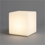 Großer weißer Solar Würfel 30x30cm IP67...