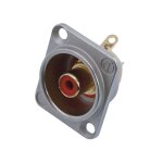 NEUTRIK NF2D-2 Cinch-Einbaubuchse Rot