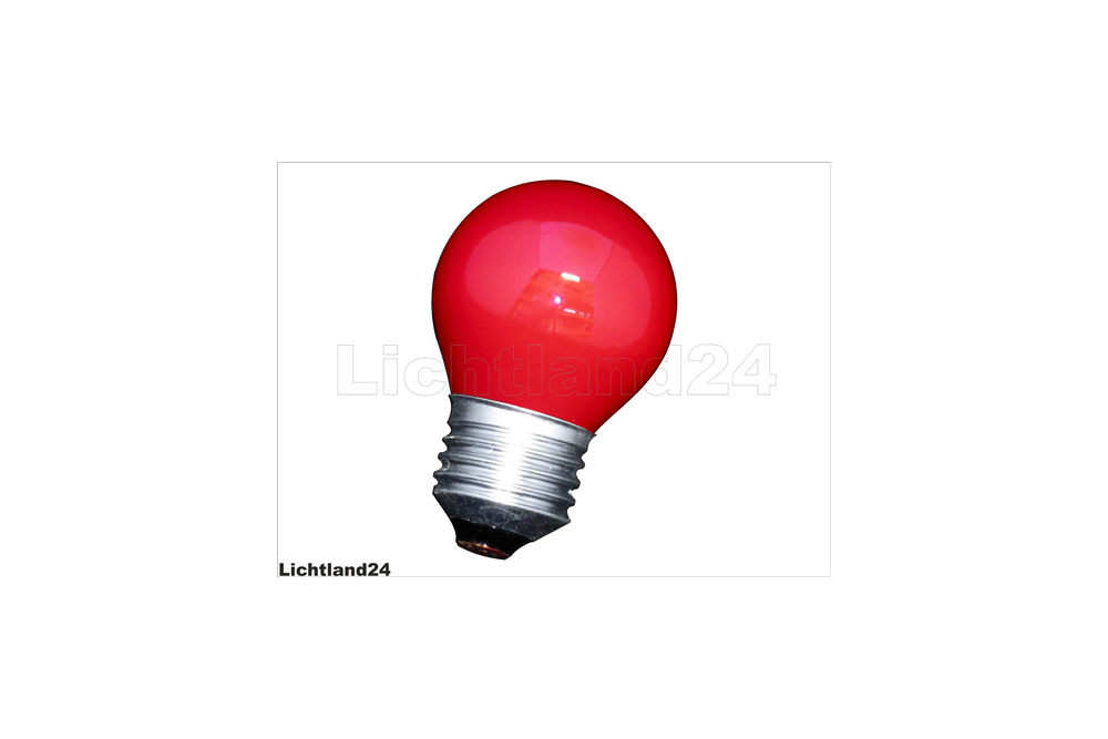 E27 - farbige Tropfen Glühlampen 25 Watt rot