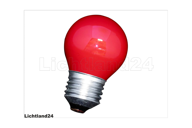 E27 - farbige Tropfen Glühlampen 25 Watt rot