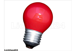 E27 - farbige Tropfen Glühlampen 25 Watt rot