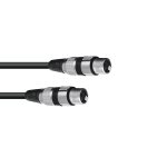 OMNITRONIC Adapterkabel XLR Buchse auf XLR Buchse 0,2 m...