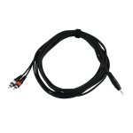 OMNITRONIC Adapterkabel 3,5 Klinke/2xCinch 6m sw