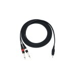 OMNITRONIC Adapterkabel 3,5 Klinke/2xKlinke 3m sw