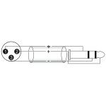 OMNITRONIC Adapterkabel XLR (M) auf 6,3 mm Klinke stereo...