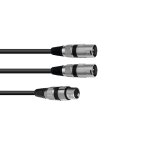 OMNITRONIC Adapterkabel XLR weiblich auf 2x XLR...