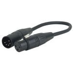 DAP XLR Adapterkabel 5-pol M auf 3-pol W 0,25 m