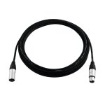 PSSO DMX-Kabel XLR 3-polig 3m schwarz Neutrik