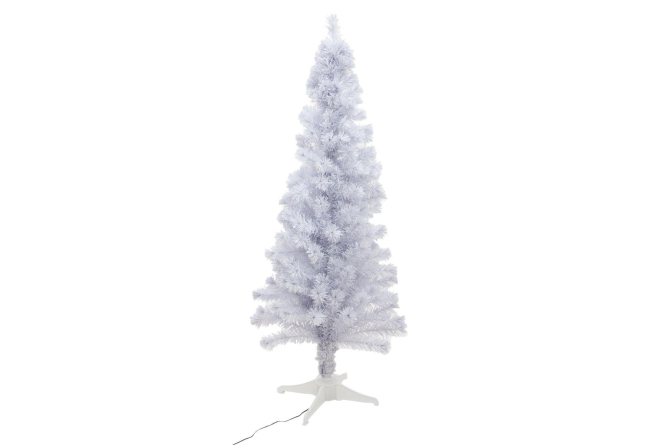 180cm Tannenbaum weiß Fiberglasbeleuchtung / LED - EUROPALMS