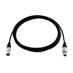 PSSO DMX-Kabel XLR 5-polig 3m Schwarz Neutrik