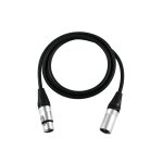 PSSO XLR-Kabel 3-polig 1m schwarz Neutrik