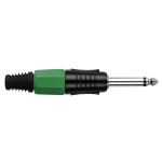 DAP Klinkenstecker 6,3 mm Mono Schwarz/Grün