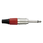 DAP 6.3 mm Klinkenstecker Mono Nickel Rot