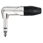 DAP 6.3 mm Klinkenstecker gewinkelt Stereo Nickel schwarz