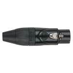 DAP XLR female, 3-polig, Schwarz