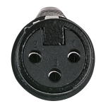 DAP XLR female, 3-polig, Schwarz