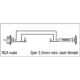 DAP - XGA04 - Adapter RCA Stecker auf 3,5 mm Klinke