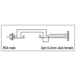 DAP - XGA05 - Audio Adapter RCA Stecker auf 6,3mm...