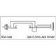 DAP - XGA05 - Audio Adapter RCA Stecker auf 6,3mm Klinkenbuchse