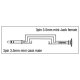 DAP - XGA08 - Mini-Klinke Adapter 3,5 mm Stecker auf Buchse 90° gewinkelt