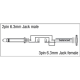 DAP - XGA09 - Audio Adapter Klinke Mono Stecker auf Buchse