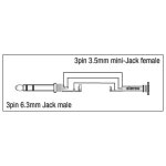 DAP - XGA13 - Klinke Stereo auf Mini-Klinke Adapter