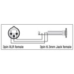 DAP - XGA22 - Adapter XLR 3-Pol auf 6,3 mm Klinke