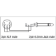 DAP - XGA27 - Adapter XLR male auf 6,3 mm Klinke Mono