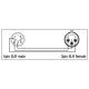 DAP - XGA29 - Adapter XLR 5P male auf XLR 3P female