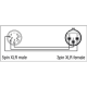 DAP - XGA29 - Adapter XLR 5P male auf XLR 3P female