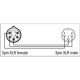 DAP - XGA30 - Adapter XLR 5P (w) auf XLR 3P (m)
