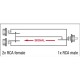 DAP - XGA42 - Adapter Cinch 2x RCA (w) auf RCA (m)