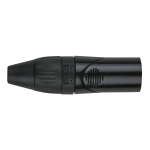 DAP XLR Stecker 3-polig, X-Type, Schwarz