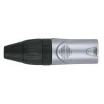 DAP XLR Stecker 3-polig, Metallgehäuse, schwarz