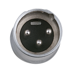 DAP XLR Stecker 3-polig, Metallgehäuse, schwarz