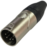 DAP XLR 5-Pol Stecker X-Typ, vernickelt