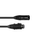 EUROLITE DMX Kabel EC-1 IP65 3pol 1m sw