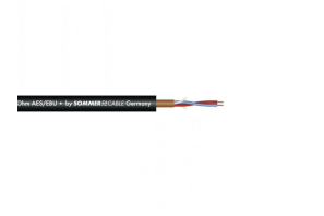 SOMMER CABLE Mikrofonkabel AES/EBU 2x0,14 100m sw SC-Micro-Stage