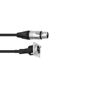 PSSO Patch Kabel XLR(F)/XLR(M) EB 1m sw