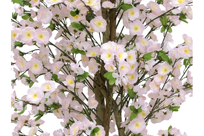 EUROPALMS Kirschbaum mit 3 Stämmen, Kunstpflanze, rose, 180 cm