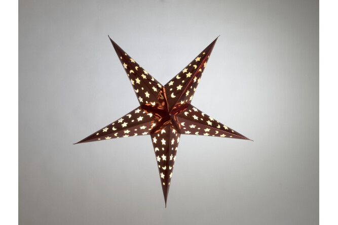 EUROPALMS Stern Laterne, Papier, rot, 75 cm
