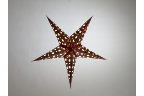 EUROPALMS Stern Laterne, Papier, rot, 75 cm