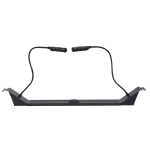 Showgear 19-Zoll Rackleuchte 1HE mit 2 Schwanenhals-LED