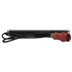 Showgear 19" 1HE CEE16A auf 6x Schuko 3-Phasen Splitter