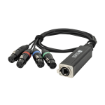 Showgear CS-4F/3 DMX-Shuttle 4-Kanal XLR auf RJ45