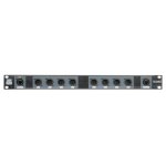 Showgear DS-24M/5 DMX Rack Splitter 8x XLR auf 2x RJ45