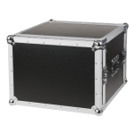 Showgear Double Door Case 8HE Rackcase 19 Zoll