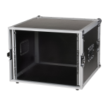 Showgear Double Door Case 8HE Rackcase 19 Zoll