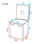 Showgear Case für 40-cm-Spiegelkugel