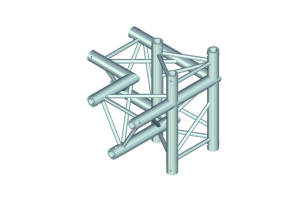 ALUTRUSS TRILOCK E-GL33 C-45 4-Weg-Stück \/ rechts